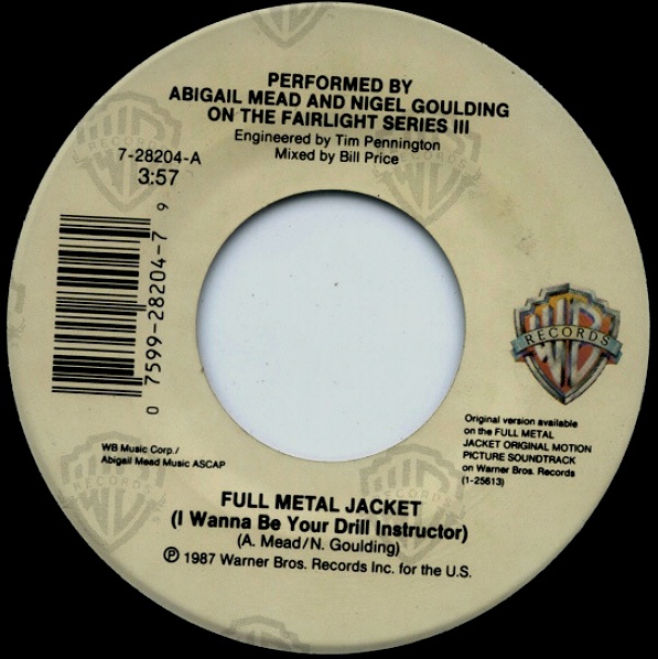 Full Metal Jacket record sleeve